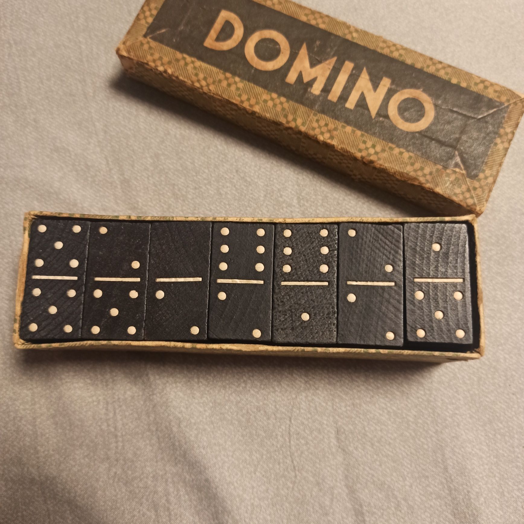 Domino drewniane PRL stan bardzo dobry