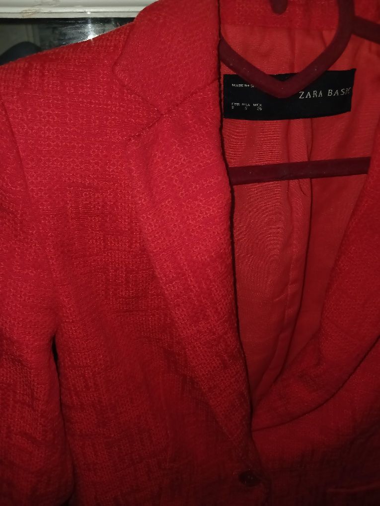 Червоний піджак Zara basic