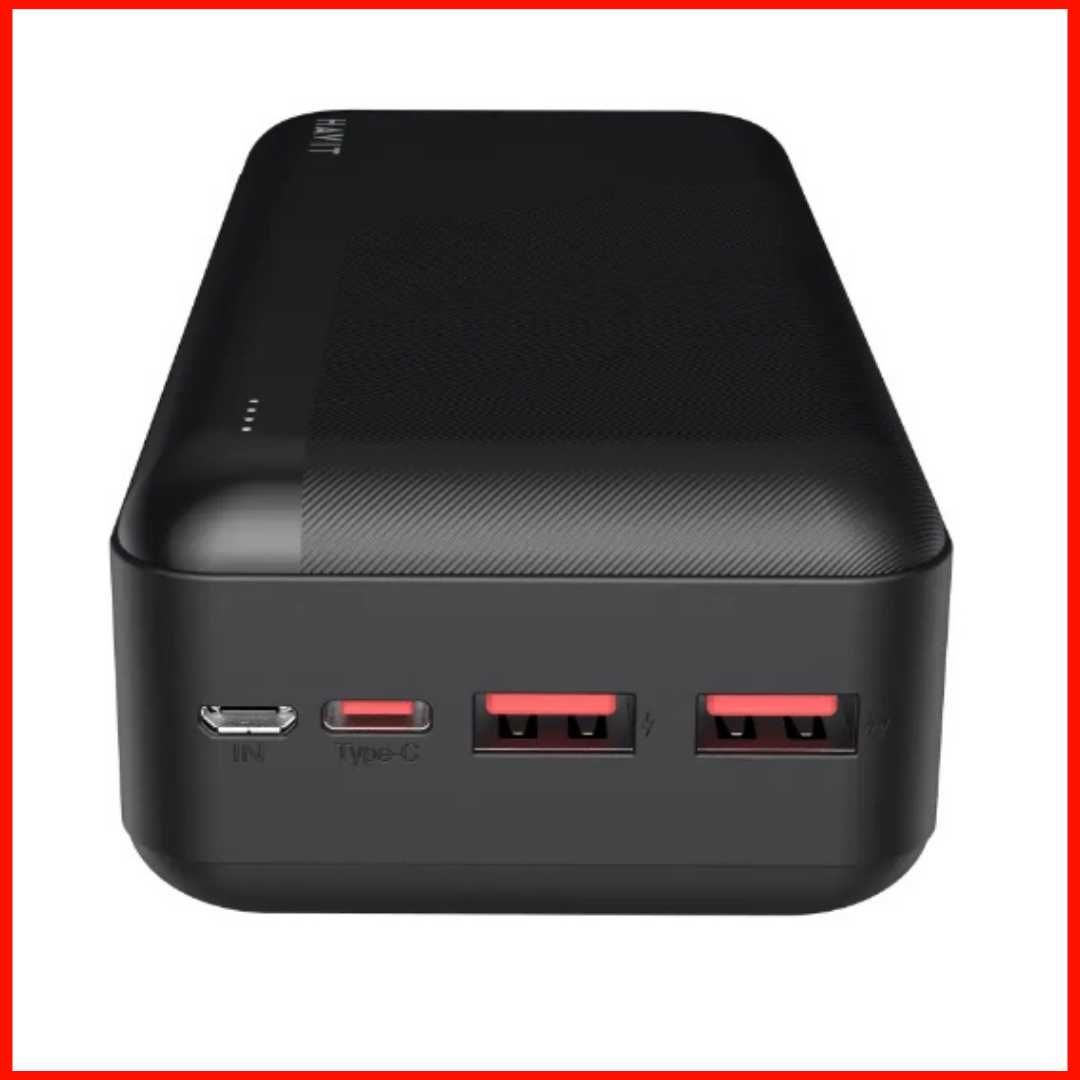 Power Bank Havit 2USB 2.0A HV-HK403 30000mAh Black Павербанк Купити