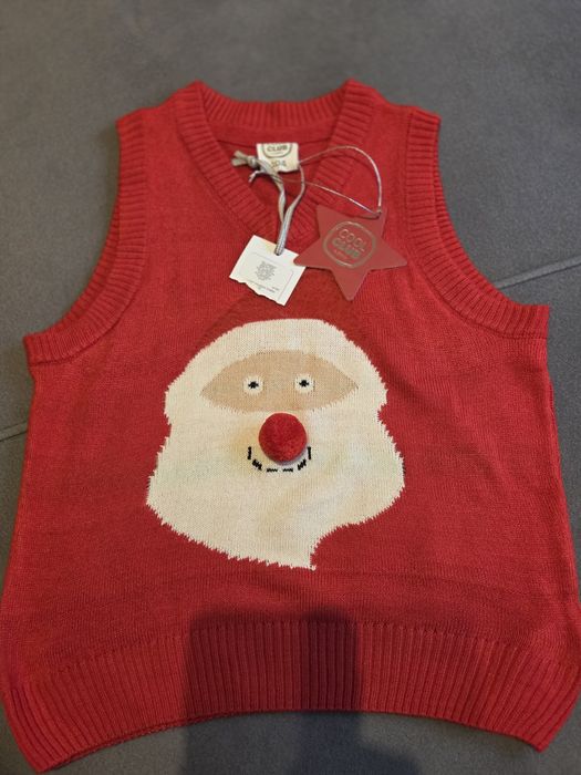 koszula i kamizelka świąteczna