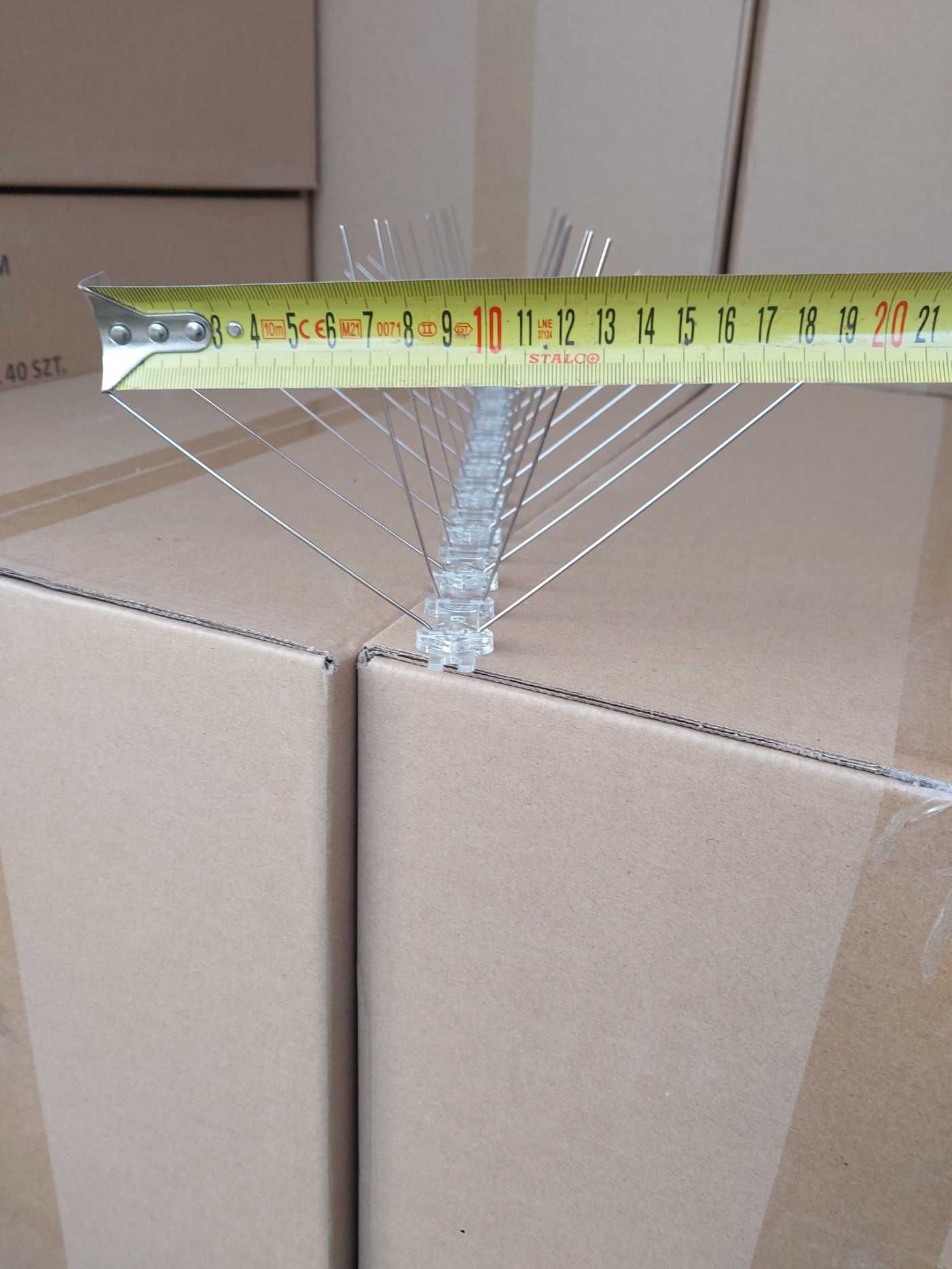 Kolce przeciw ptakom na ptaki gołębie 50cm 12zł/mb gęste szerokie