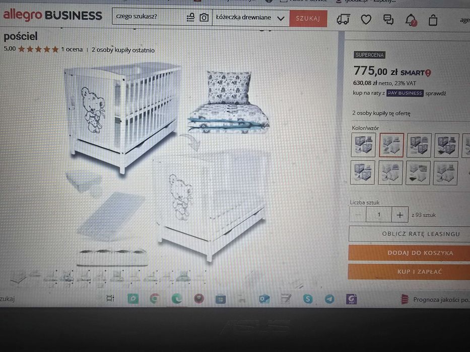 Łóżeczko dziecięce tapczanik Bajka szara z szufladą oraz barierką 4w1.