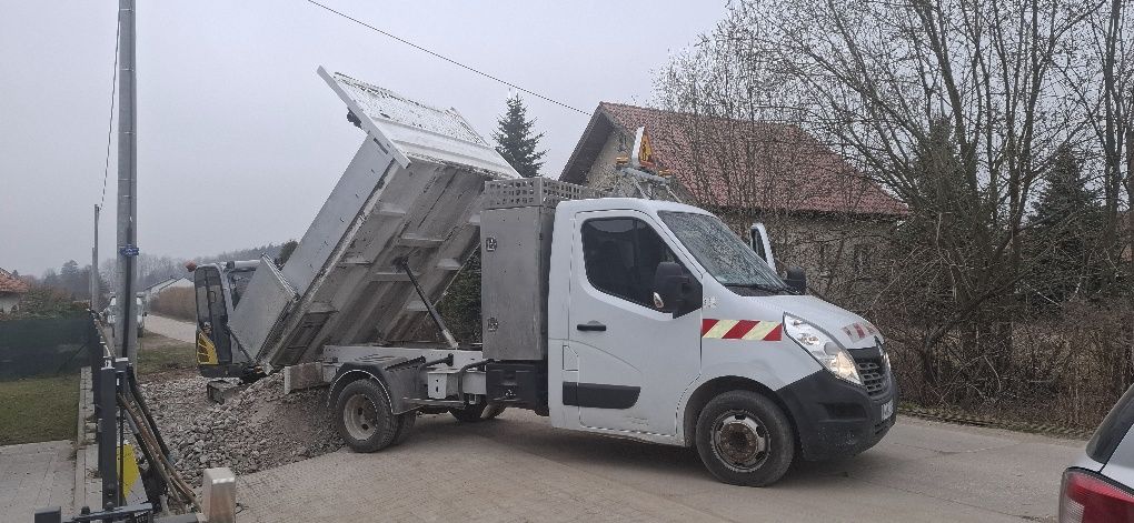 Transport 3,5t beton,  piach, żwir, ziemia