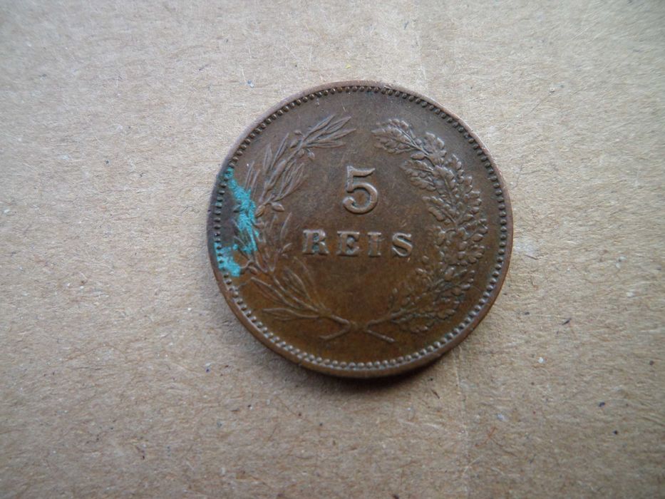 Moeda 5  Reis  1900,  D. Carlos