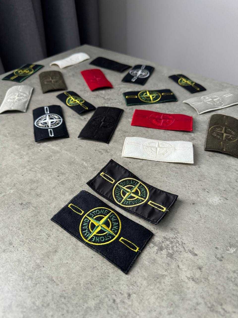 Патчі Stone Island | Патч Стон Айленд | Комплект Бирки + Гуздики