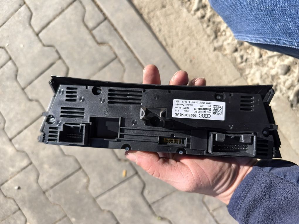 Panel klimatyzacji audi a6c7