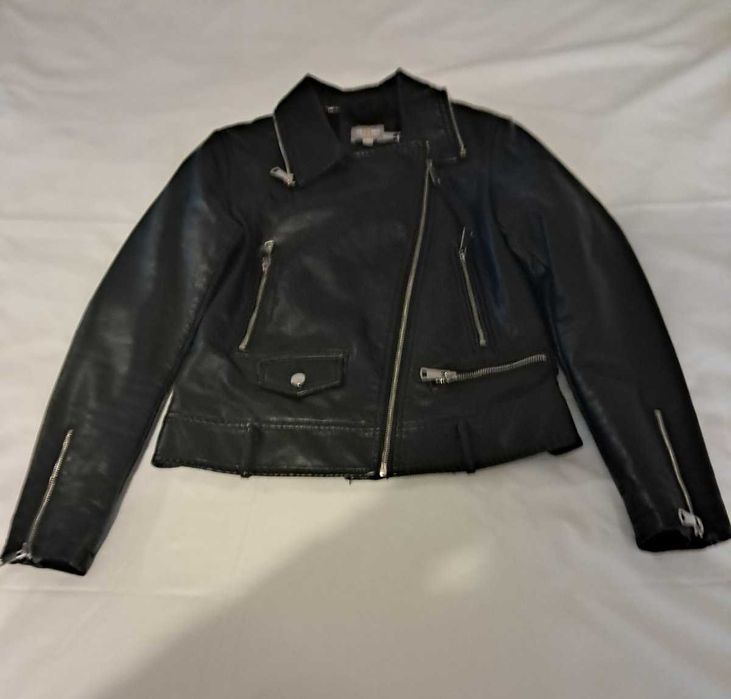 Модная женская Кожаная куртка косуха зима б\у