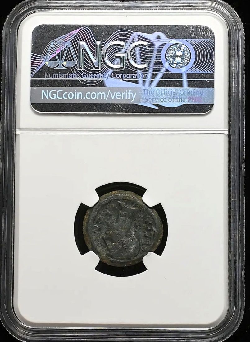 Juliusz Cezar / Oktawian August rzadka moneta rzymska - grading NGC