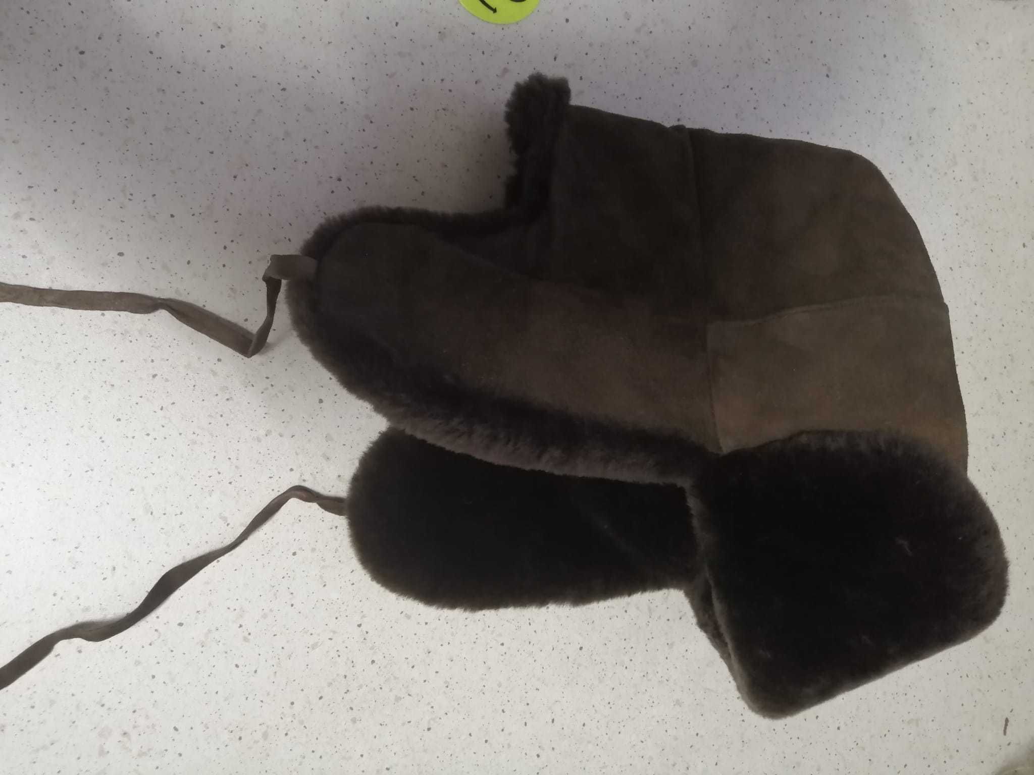 Czapka,naturalna papacha M/55-57/ m-ki Echt Pelz model Exclusiv