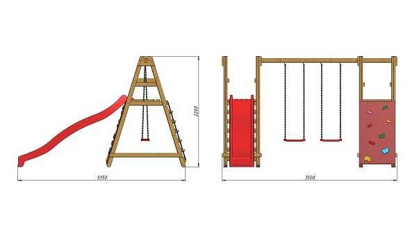 Дитячий вуличний ігровий майданчик SportBaby-5 з гіркою