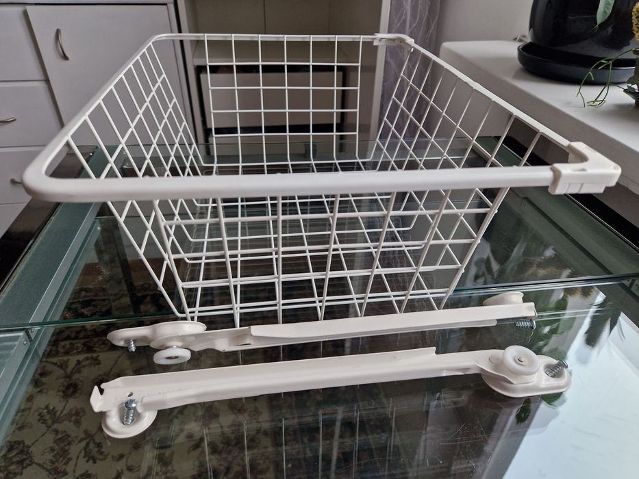 Komplement Ikea, kosz wysuwany do szafy Ikea 50 ×38 z prowadnicą