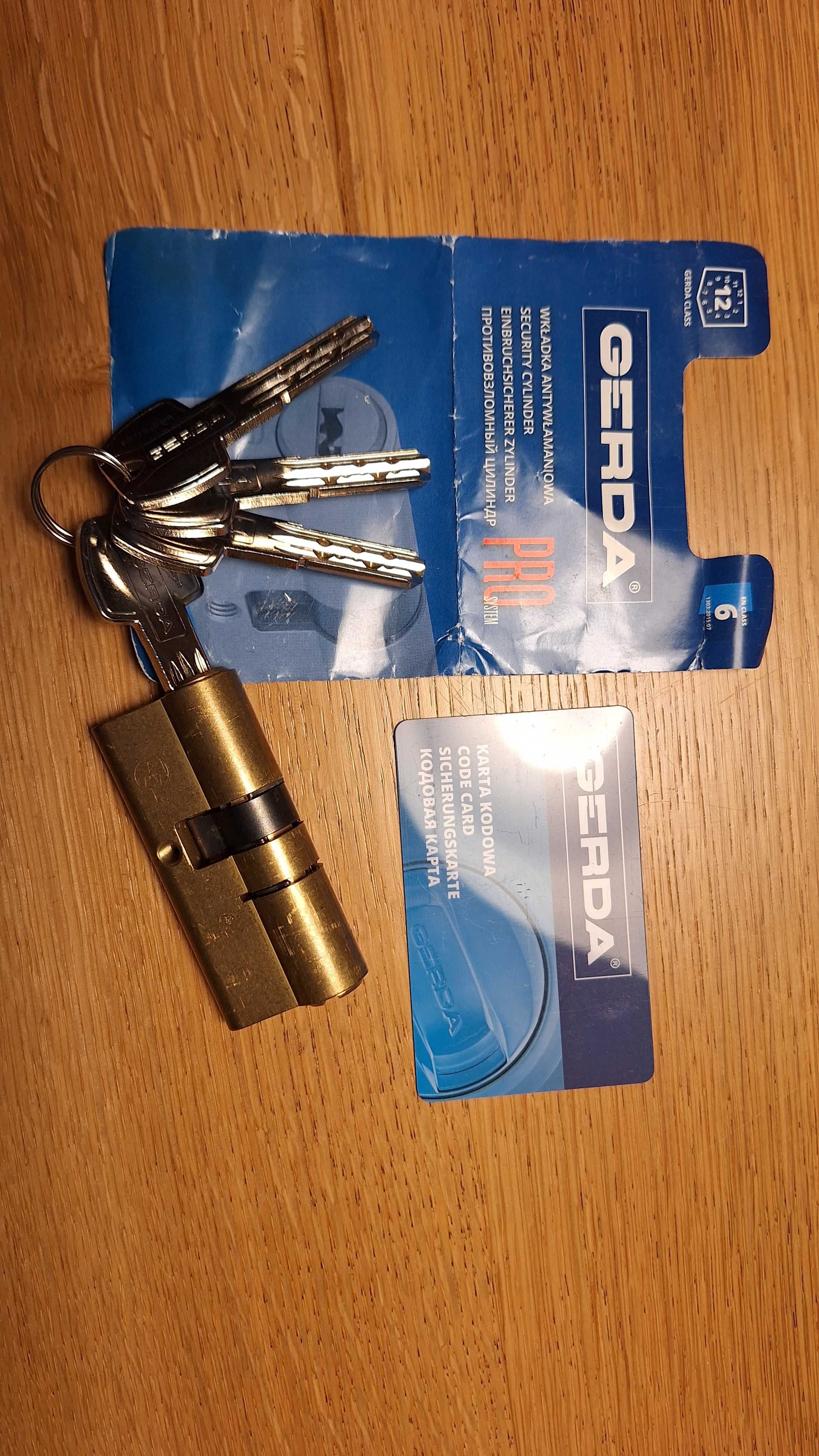 Gerda pro system wkladka do zamka30/40 klasa 6 C plus 4 klucze