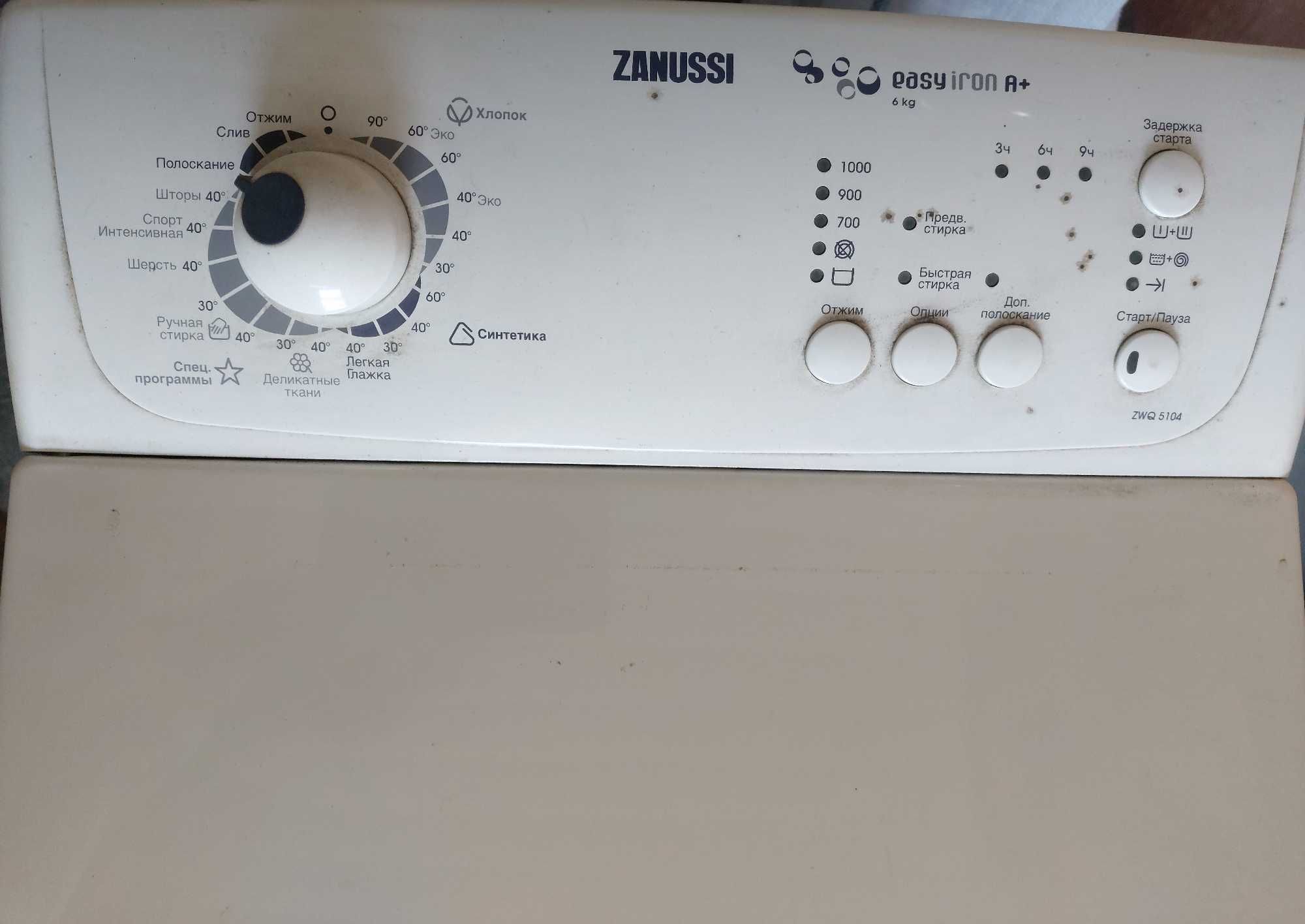 Стиральная машина с вертикальной загрузкой ZANUSSI ZWQ 5104