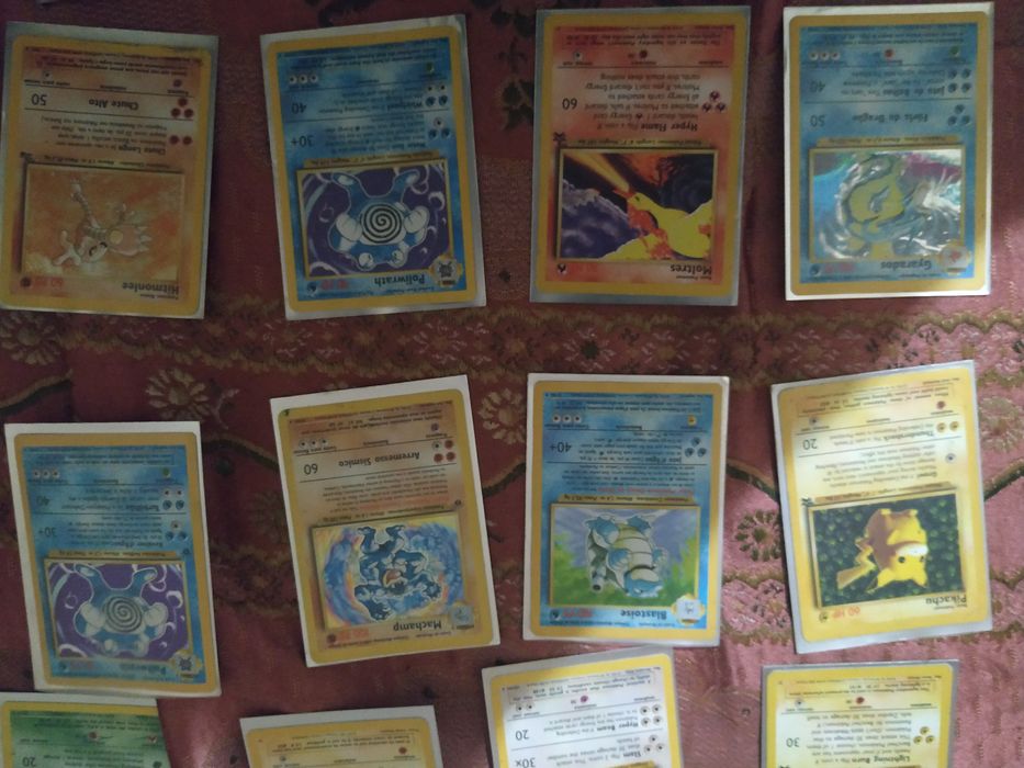 Pokémon TCG Base edition de 1995 (Blastoise PT e algumas mais PT/EN)
