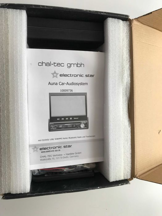 Автомагнітола мультим AUNA MVDз Bluetooth DVD USB SD 7"TFT з Німеччини