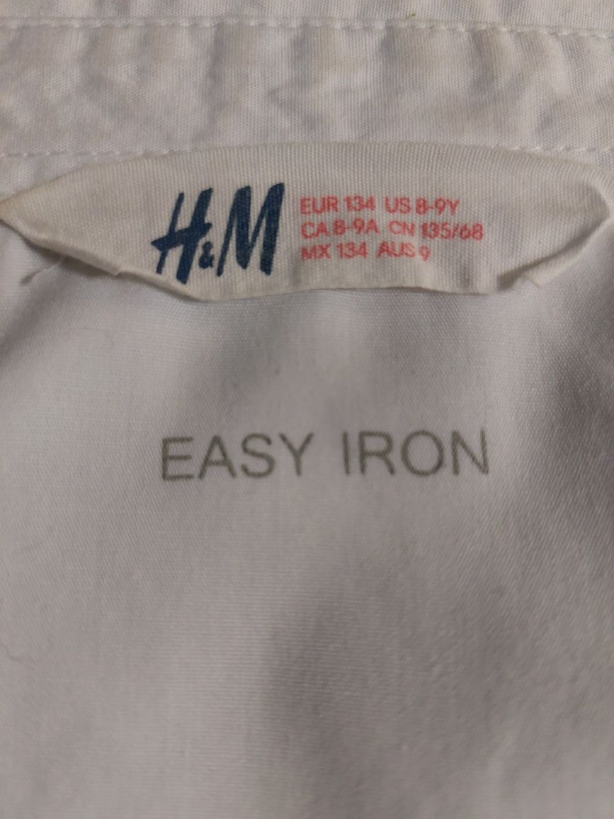 Koszula biała 134 cm H&M