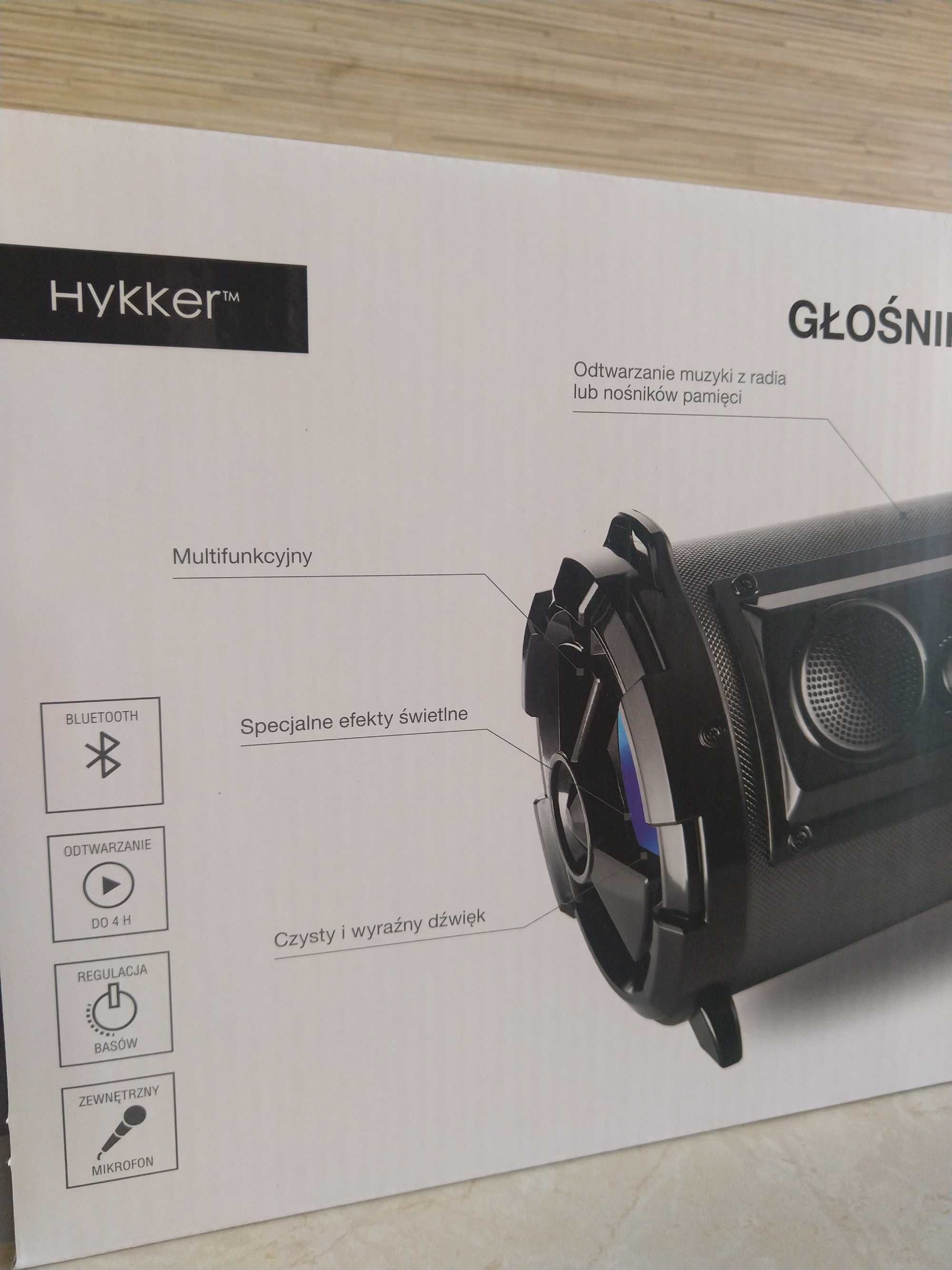 OKAZJA Głośnik bezprzewodowy karaoke z mikrofonem USB Bluetooth Wysyła