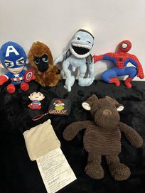 7 sztuk maskotki przytulanki spider man capitan ameryka termofor