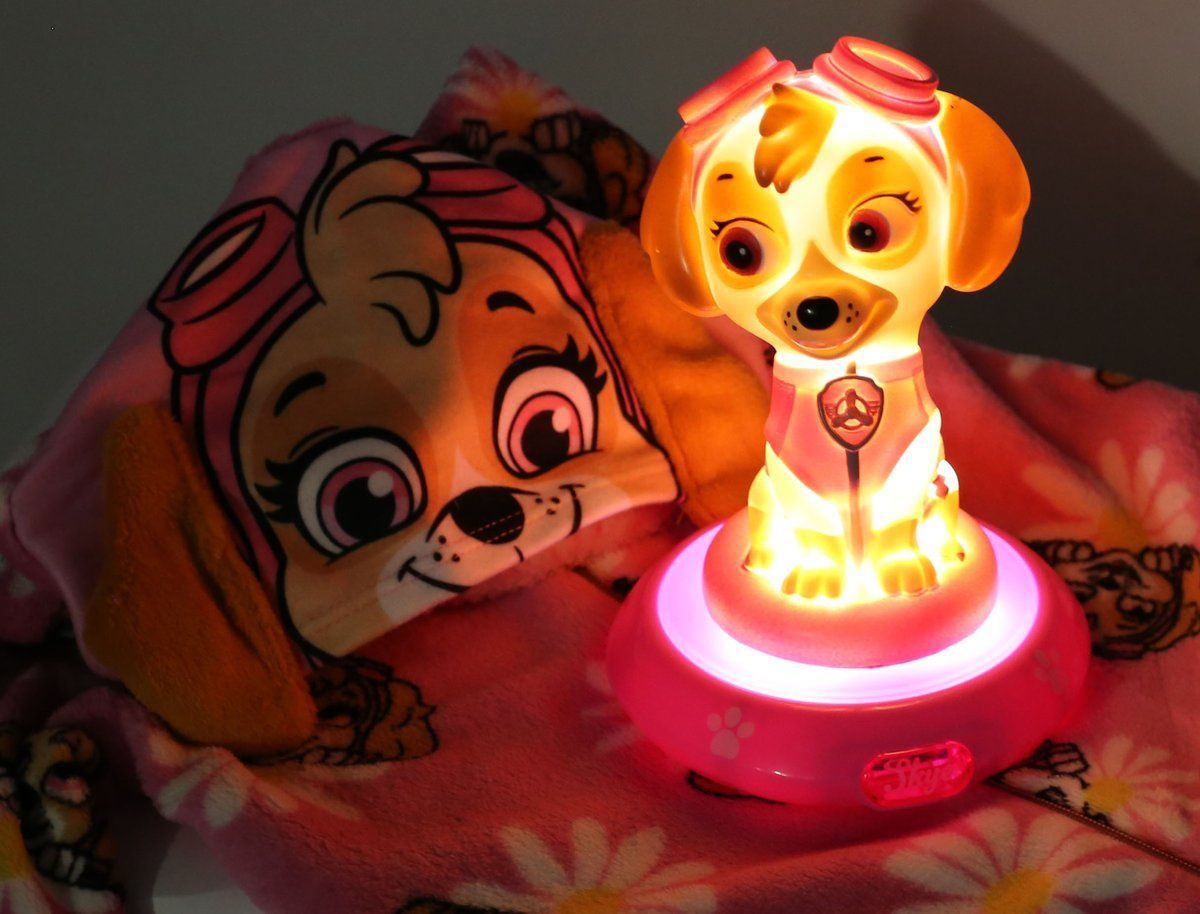 lampka, nocna, 3D, psi patrol, skye, figurka, piesek, nickelodeon,