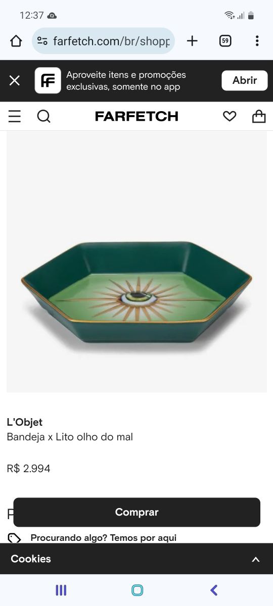 Peça ceramica  unica lobjet