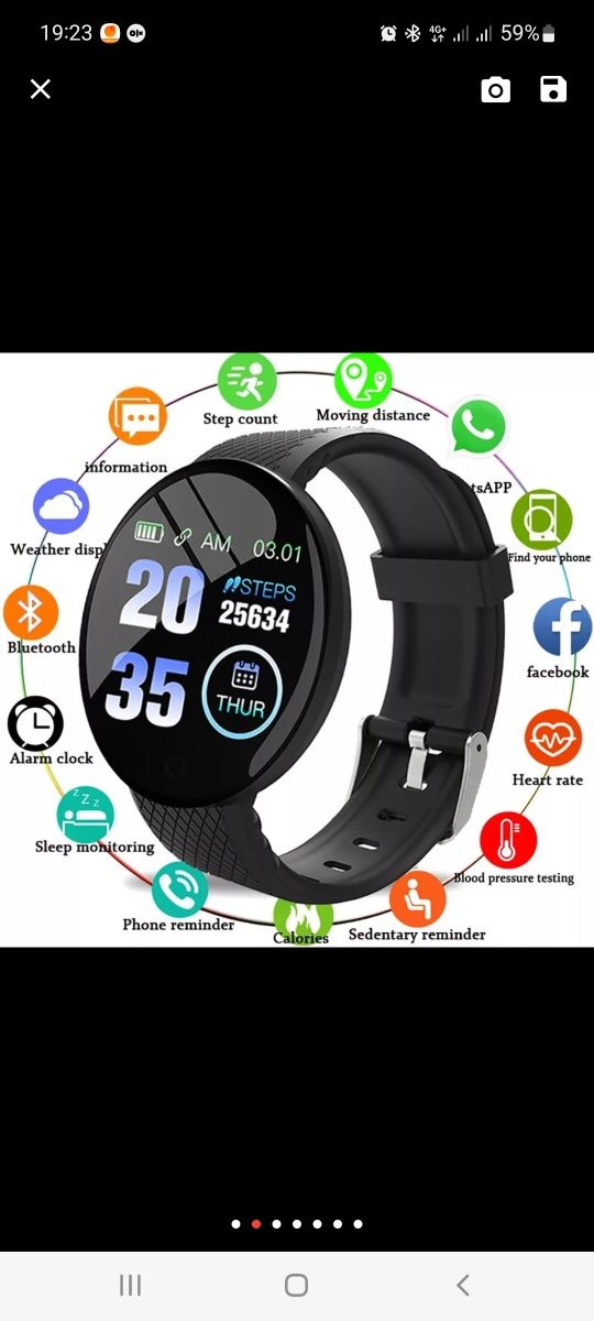 Smart watch pulseira