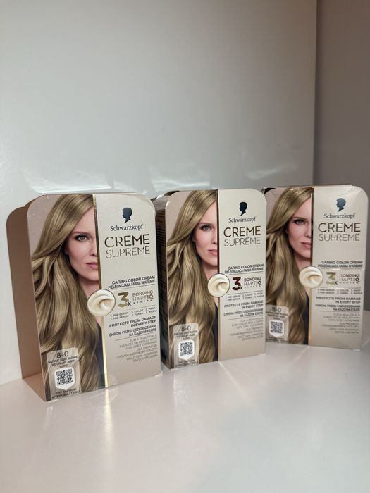 Farby do włosów x3 Schwarzkopf Creme Supreme Jasny Blond