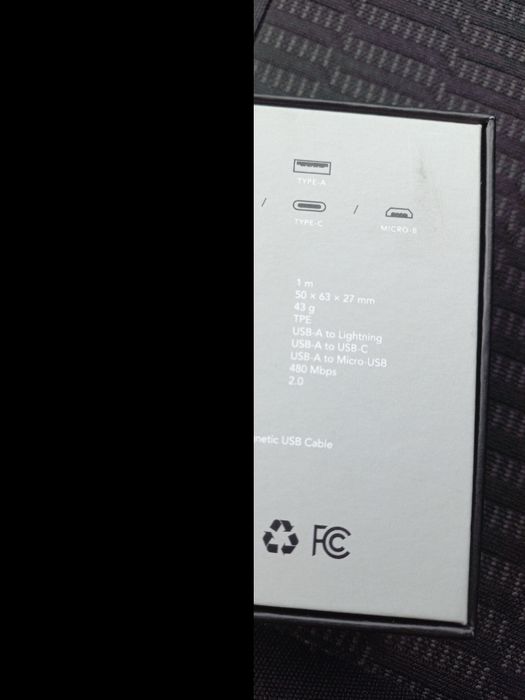 Cabo USB Retrátil Magnético 3-em-1 Prozis