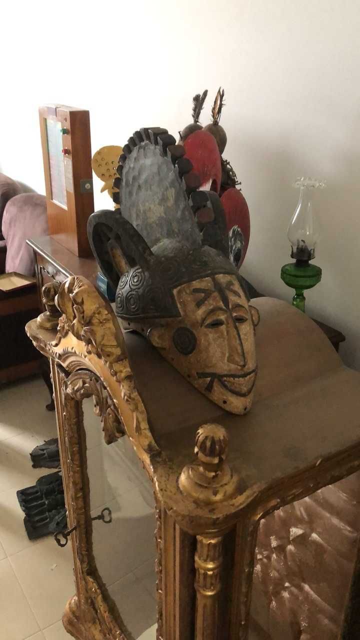 Máscara rara de arte tribal africana Igbo