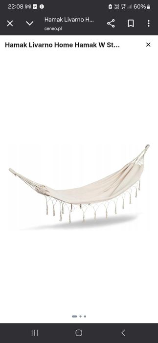 Hamak Liverno Home w stylu boho 200x100cm