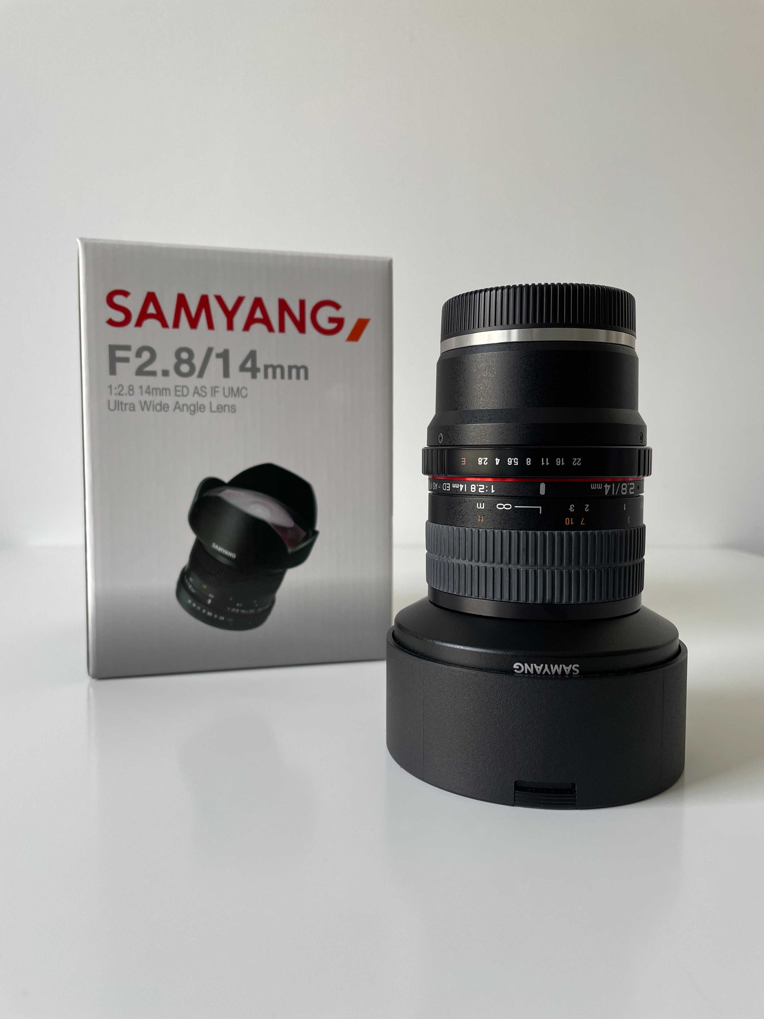 Obiektyw SAMYANG 14 mm f/2.8 ED AS IF UMC Sony E - STAN IDEALNY