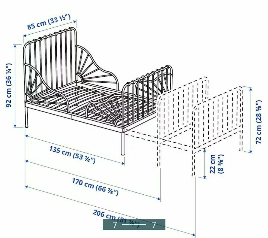 Cama Extensível IKEA - Como Nova