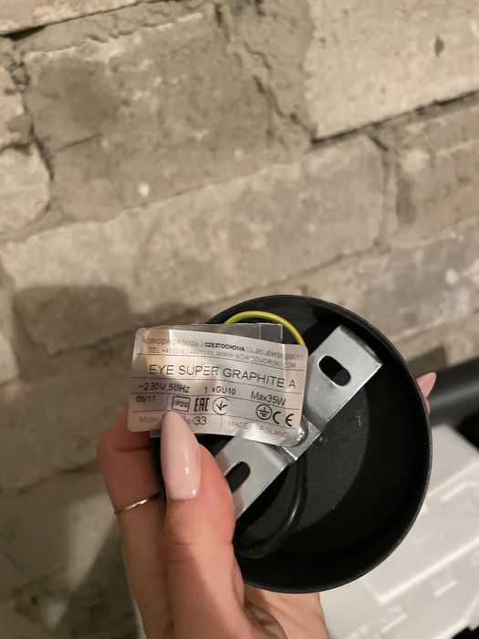 Kinkiet lampa lampka wisząca Nowodvorski wye super grafitowa