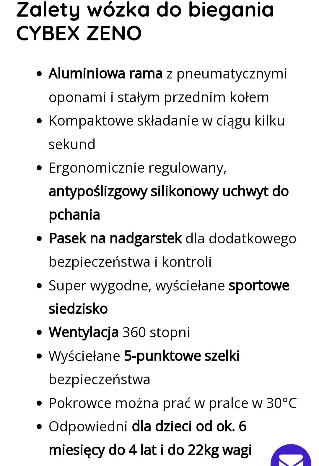 Wózek sportowy Cybex zeno