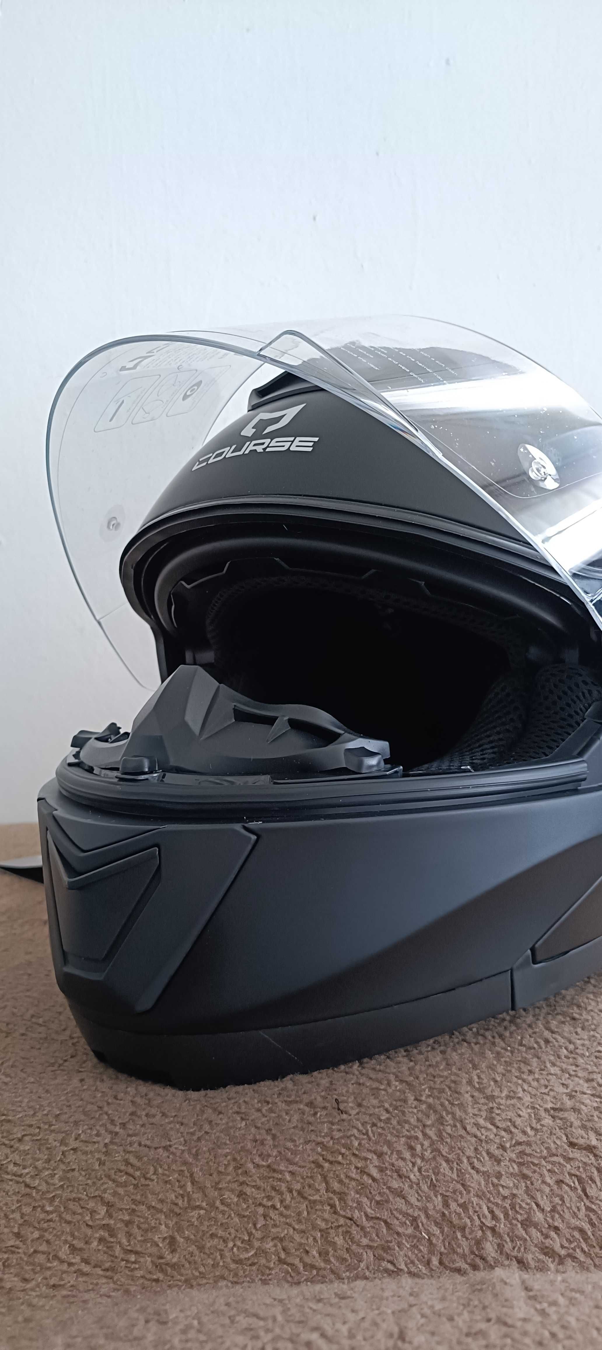 Damski komplet na motocykl KASK roz. s. oraz KURTKA roz. xl usztywiana