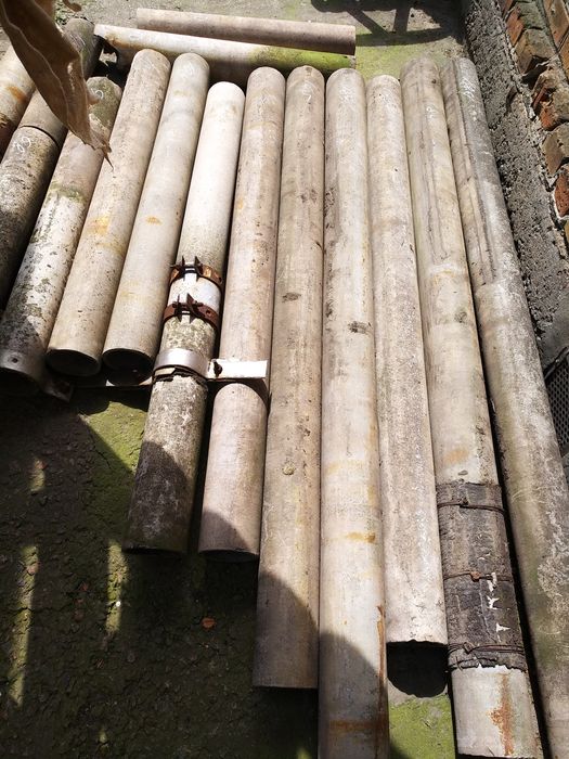 Труба асбоцементная длина 3.53м. Новая. И другой метраж, б-у. Д 100мм