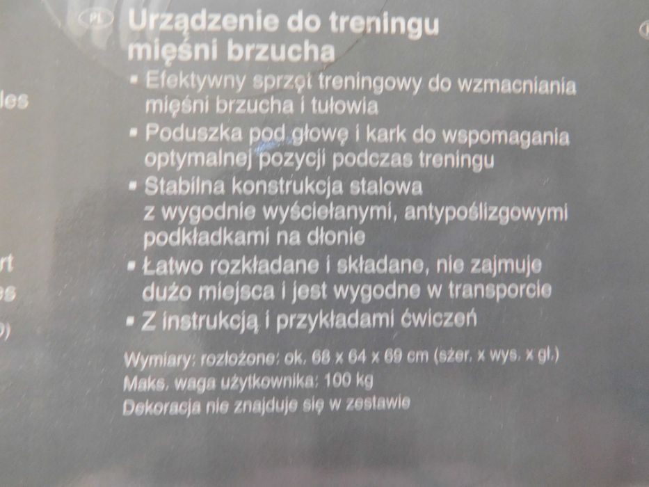 przyrząd do treningu mięśni brzucha