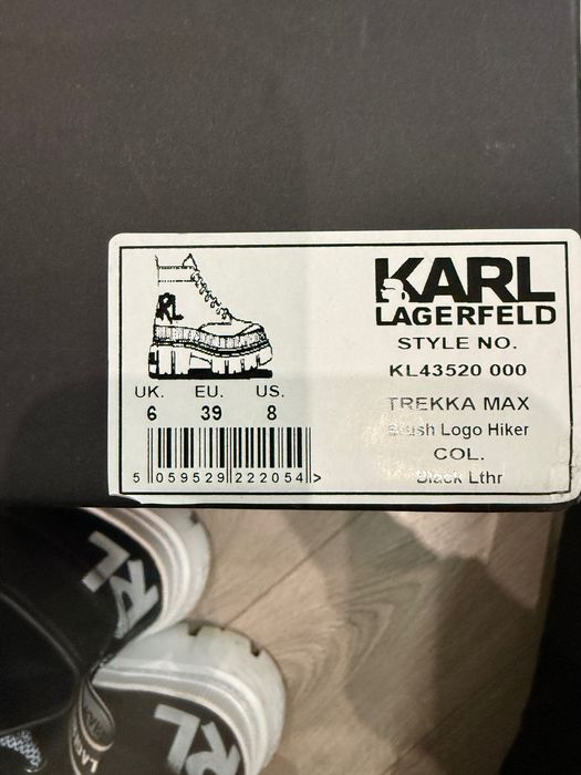 Шкіряні черевики  ботильйони Karl Lagerfeld KL43520 ОРИГІНАЛ! 39р.
