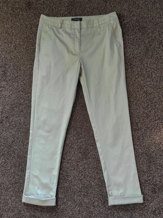 Брюки сигареты черные/беж/ бананы