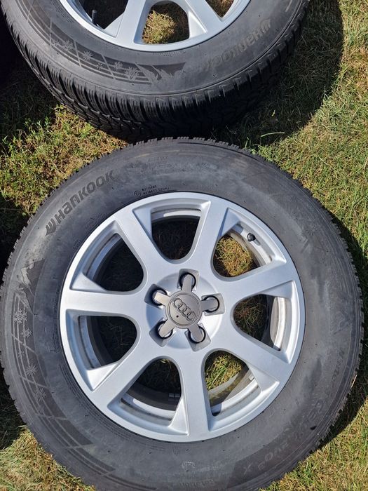 Alufelgi 5x112 17 Audi Skoda Vw z oponami zimowymi