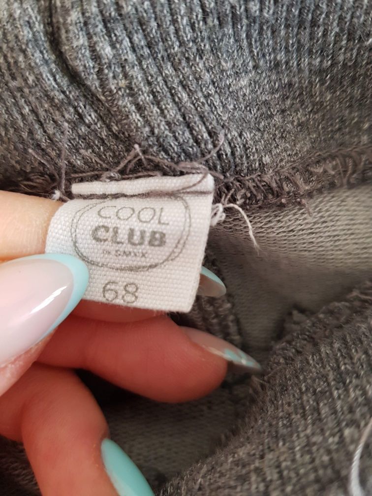 Spodnie dresowe cool club 68 śliczne z kieszonkami