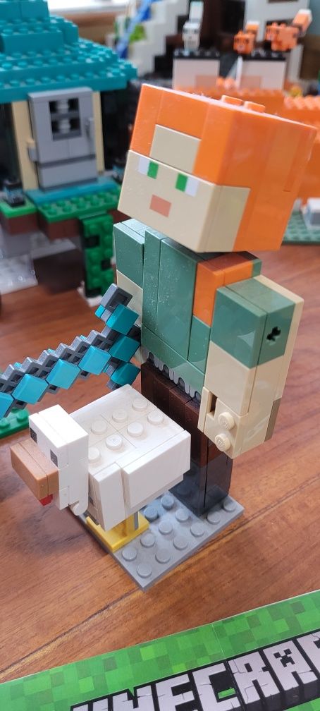 Lego Minecraft 21149 Alex z kurczakiem