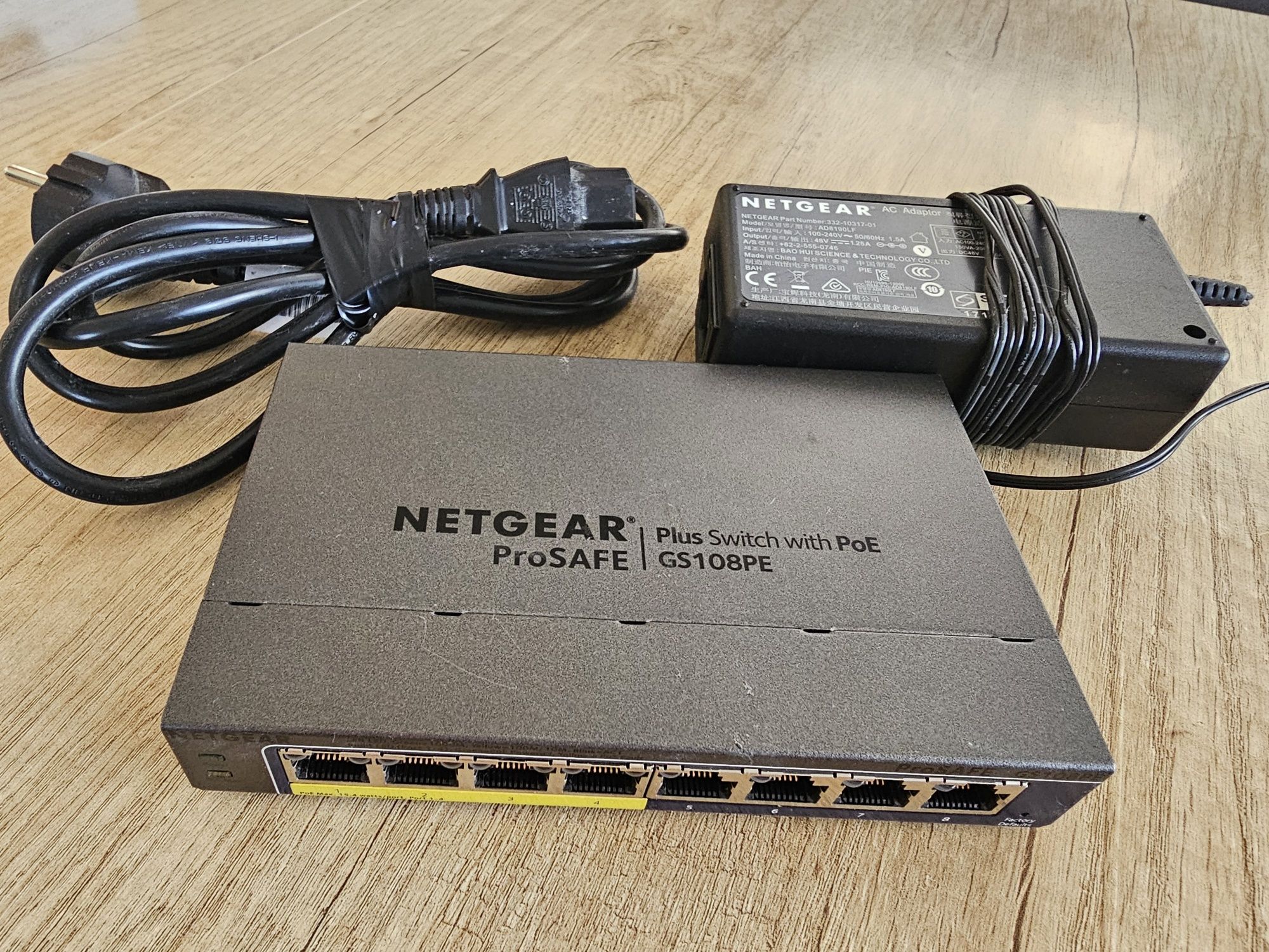 Switch NETGEAR Plus PoE GS108PE