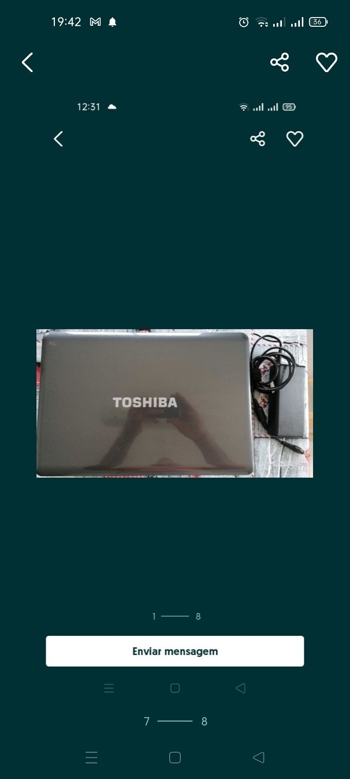 Portátil Toshiba L500 PRO 4gb de RAM HDD 550gb Windows 10