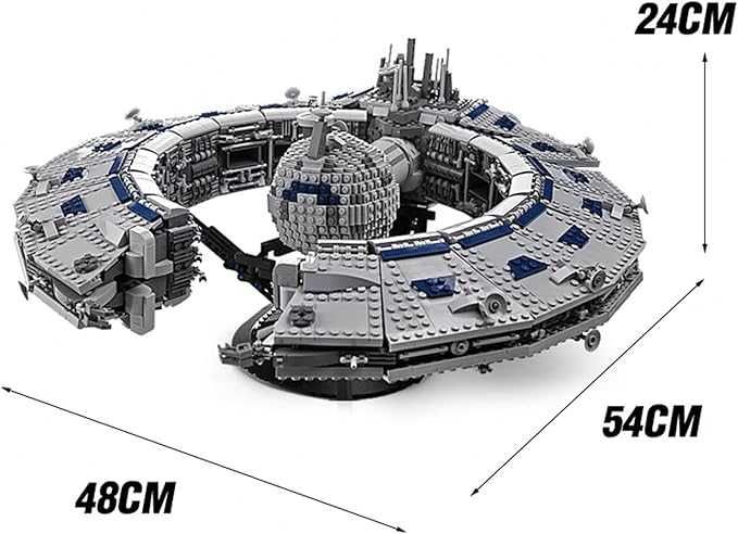 Navio de controle estelar Lucrehulk UCS|3663 peças compativel com Lego
