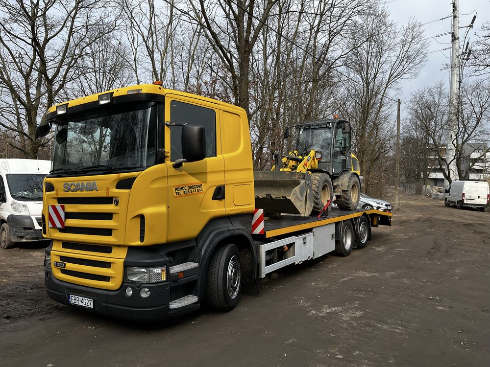 Pomoc drogowa a1 a2 s8 transport maszyn laweta autolaweta holowanie