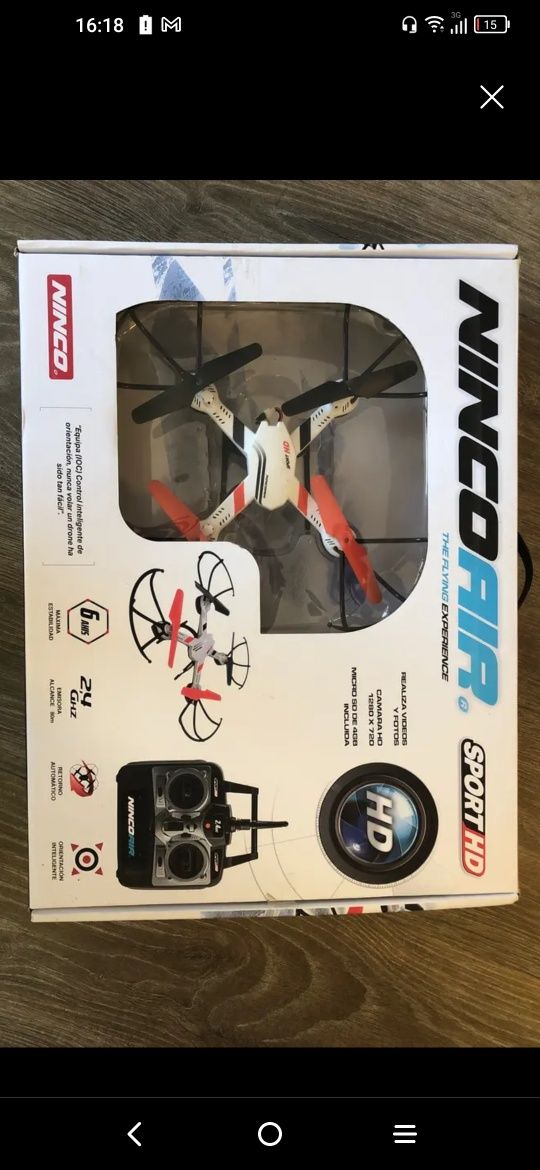 Drone Nincoair Sport HD com Câmara Como Novo + Extras!!!