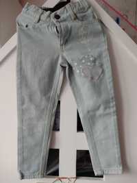 Spodnie jeansowe dziewczęce 98/104