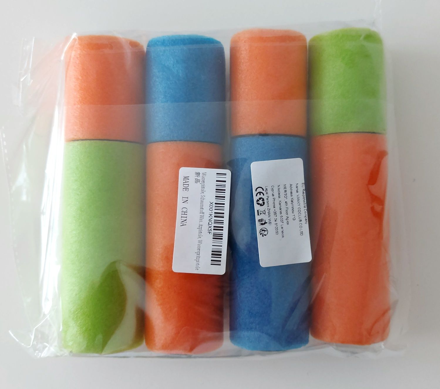 Pompka pompki na wodę sikawka dyngusówka 4-pak mini 15 cm