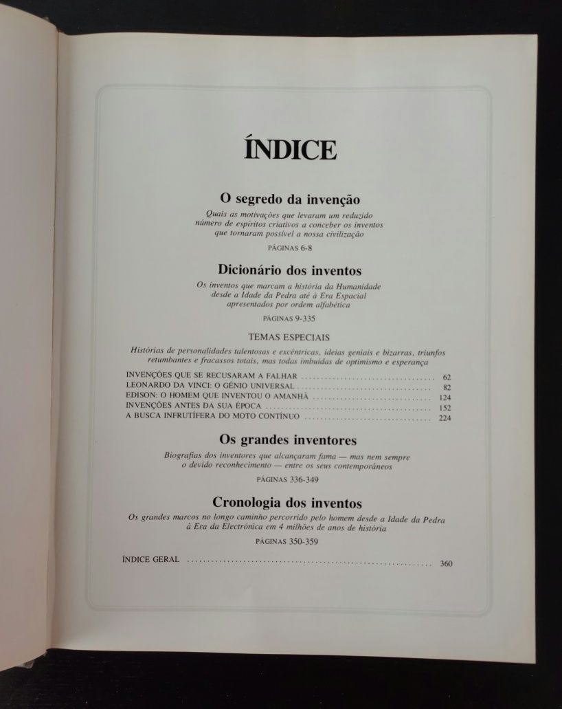 Livro História dos Grandes Inventos