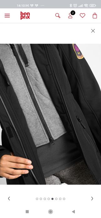 Kurtka damska Softshell 52 Bonprix czarna